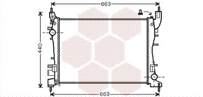 VAN WEZEL Radiators, Motora dzesēšanas sistēma 17002358